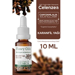 Flowy Oils Karanfil Yağı %100 Doğal Bitkisel Uçucu Yağ Clove Oil 10 ml