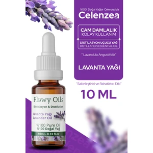 Flowy Oils Lavanta Yağı %100 Doğal Bitkisel Uçucu Yağ Lavender Oil 10ML