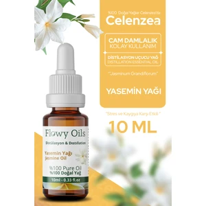 Flowy Oils Yasemin Yağı %100 Doğal Bitkisel Uçucu Yağ Jasmine Oil 10 ml
