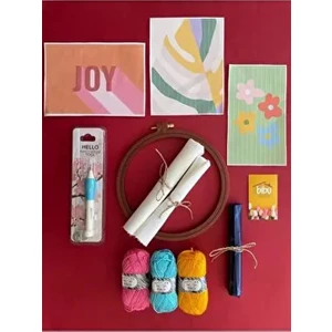 Deneme Seti (Canlı Renkler) - Punch Nakışını Merak Edenler ve Denemek Isteyenler Için Deneyim Kiti