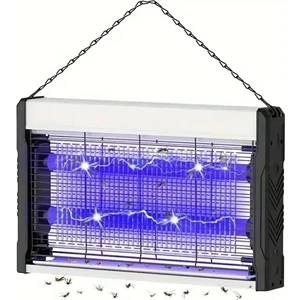 36 cm Sinek Böcek Öldürücü Elektrikli Mavi Işık 4W 2000V Iki Ledli Zincirli Askılı
