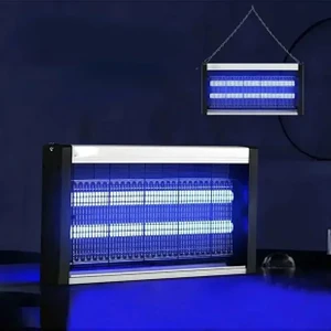 46 cm sinek Böcek Öldürücü Elektrikli Mavi Işık 4W 2000V Iki Ledli Zincirli Askılı