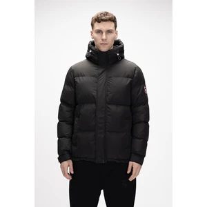 Cup Si̇yah Puffer Kapüşonlu Erkek Mont