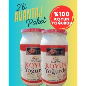 Alp Ezine Yoğurdu % 100 Doğal Koyun Yoğurdu 2 Adet * 1.000 G Koyun Yoğurdu