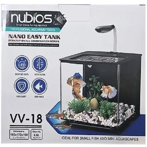 Nubios Nano Easy Akvaryum 4.5 Lt Siyah