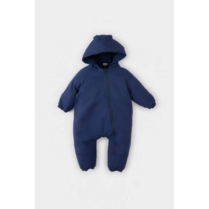 Erkek Bebek Su Geçirmez Kapüşonlu Fermuarlı Tulum Mont C7762A525AU