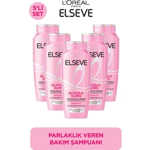 Elseve 5'li Glycolic Gloss Core Parlaklık Veren Bakım Şampuanı 300ML