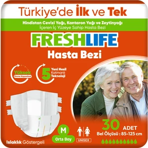 Medium Beden Orta Boy Yetişkin Hasta Bezi 30 Adet