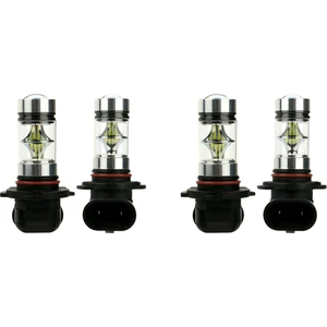 4x 6000K Süper Beyaz H10 9045 9145 9140 100W 1200LM LED Sis Ampul Projektör Sürüş Drl (Yurt Dışından)