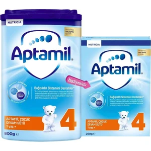 4 Numara Devam Sütü 800 G + 250 G Ek Paket, 2 Yaş Üstü Çocuklar İçin Dengeli Ve Besleyici Formül