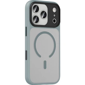 iPhone 17 Pro Max Uyumlu Kılıf Flet Wireless Şarj Özellikli Mat Arka Yüzey Gri