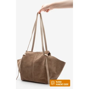 Kadın Hakiki Deri Shopper El ve Omuz Çantası Yorita