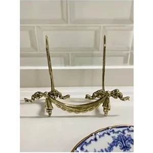 Limoges Pirinç Döküm Tabak Standı Sunumluk Dekor Ev Dekorasyon Limoge