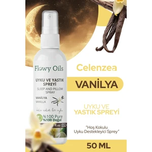 Flowy Oils Vanilya Uyku ve Yastık Spreyi Vanilla Sleep And Pıllow Spray 50 ml