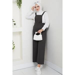 Gülru Cepli Gabardin Tulum 1587 - Antrasit