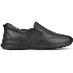 Ziya, Erkek Hakiki Deri Konfor Ayakkabı 1531055Z1060 Siyah