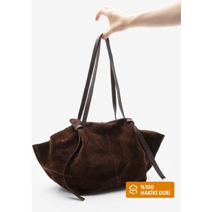 Kadın Hakiki Deri Shopper El ve Omuz Çantası Yorita