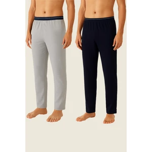 Erkek 2'li Ekonomik Lastikli Pijama Altı