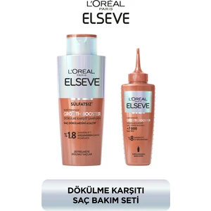 Elseve Growth Booster Dökülme Karşıtı Rutin: Şampuan & Saç Derisi Serumu