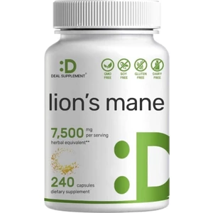 Deal Supplement Lions Mane Mushroom 7.500 Mg 240 Capsules
