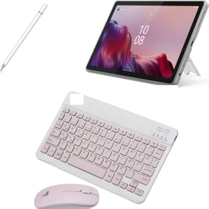 Tab M10 Mediatek Helio 4GB/64GB 10.1" Hd Tablet + Şeffaf Kılıf + Kalem +Pembe Klavye Mouse