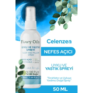 Flowy Oils Uyku ve Yastık Spreyi Okaliptus, Nane, Biberiye Breathable Sleep And Pıllow Spray 50 ml