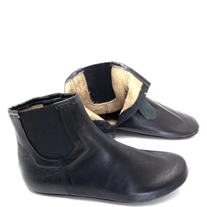 Hakiki Deri Kürklü Sıcak Astar Fermuar ve Lastikli Yumuşak Mest