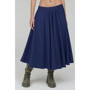Kadın A-Form Fit Maxi Etek Lacivert