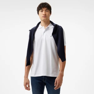 Erkek Beyaz Classic Fit Kısa Kollu Polo Yaka T-Shirt K35501T.1BW