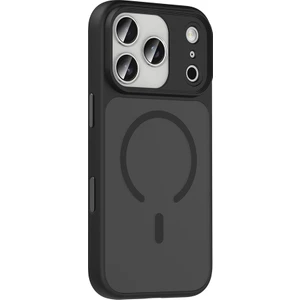 iPhone 17 Pro Kılıf Flet Wireless Şarj Özellikli Mat Arka Yüzey Siyah