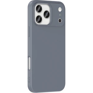 iPhone 17 Pro Max Kılıf Mara Lansman Soft Silikon Içi Kadife Gri