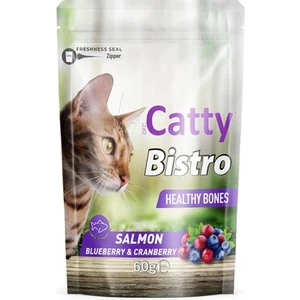 Bistro Sağlıklı Kemikler Somonlu Yaban Mersinli ve Kızılcıklı Kedi Ödül Maması 60 gr