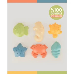 Let's Be Child Lc Oyuncak 6'lı Deniz Hayvanları Kum Kalıbı