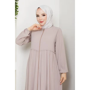 Hac ve Umrelik Büzgü Detaylı Medine Ipeği Ferace