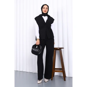 Siyah Yelek Pantolon Ikili Takım