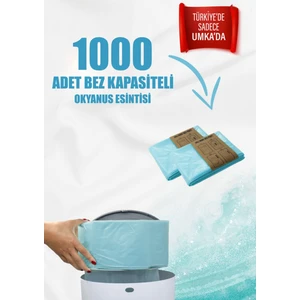 16LT Uyumlu 2 Paket - 1000 Adet Bez Kapasitesi Okyanus Kokulu Yerli Çöp Poşeti (Umka)