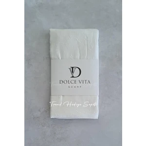 Bambu Kraş Şal Kırık Beyaz