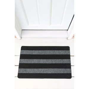 Kapı Önü Pas Pas Üç Şeritli Gri Halılı Pas Pas 45X70