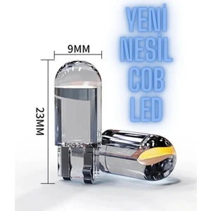 10 Adet Beyaz T10 Dipsiz Park Ampül Cob LED Yeni Nesil Arıza Yakmaz
