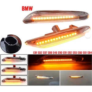 Bmw E90 E87 E60 Kayar LED Çamurluk Sinyalleri Beyaz Cam