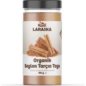 Organik Glutensiz Vegan Seylan - Seylon Tarçın Toz 50g - Organic Ceylon Cinnamon Powder 50g- Organically Certified