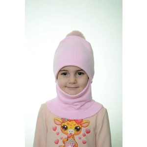 Kız Çocuk Bere Boyunluk Kar Maskesi 4-10 Yaş