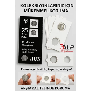 Madeni Para Karton Kapama 37.5 Mm, Kendinden Yapışkanlı - Sticker'sız (1 Kutu Içinde 25 Adet Vardır)