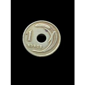 1948 - 1 Kuruş Madeni Koleksiyon Para Hobi Hediye Antika Darpane