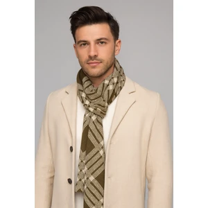 Kareli Desenli Triko Atkı