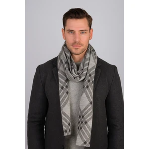 Kareli Desenli Triko Atkı