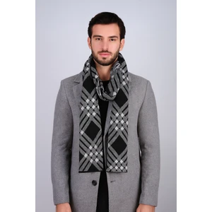 Kareli Desenli Triko Atkı