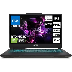 Msı Cyborg 15 I5-13420H 32 GB 1 Tbssd 6gb RTX4050 144Hz 15.6" Fhd Windows 11 Pro Gaming Laptop A13VE-1252XTRAT53