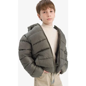 Erkek Çocuk Su Geçirmez Kapüşonlu Fermuarlı Şişme Mont A1875A825AU