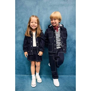 Erkek Bebek Beli Lastikli Jean Pantolon F6281A525AU